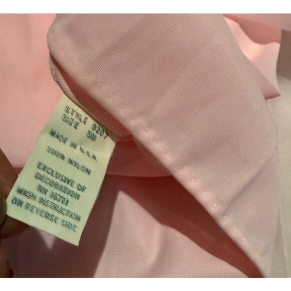 size SM S/M Vintage Sheer Pink Nightgown Robe Piegnoir set Lace trim, Puff Sleev - Picture 15 of 15